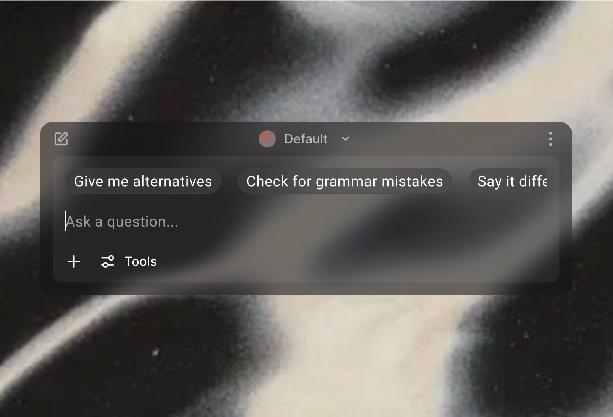 Zeth AI productivity companion interface, screen 4